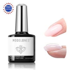 Builder Rubber Base Gel for Nails Light Milky Baby Pink 0.33 Fl Oz Pack Nude