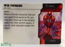 Heroclix Spider-Verse set Web-Swinging #OS003 One-Shot Card!