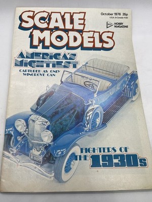 Scale Models Magazine October 1976 America's Mightiest 1930s Cars MAP