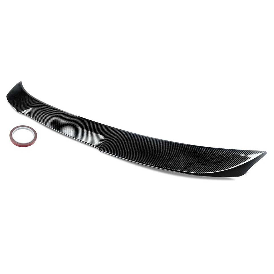 CARBON FIBER LOOK M4 V STYLE TRUNK SPOILER WING FOR 2003-10 BMW E60 525i 530i M5 - Image 3 of 4