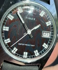 Vintage 1976 Timex Sprite | Ref. 24550 | Blue Moire Dial | VGC | New Leather