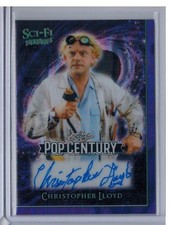 2026 LEAF POP CENTURY CHRISTOPHER LLOYD AUTO 1/1 PURPLE LAVA SCI-FI AUTOGRAPH