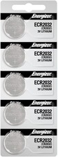 Energizer 2032 Battery CR2032 Lithium 3v, 5 Count Pack of 1 