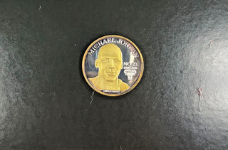 Michael Jordan MJ Upper Deck 1 Troy oz .999 Fine Silver 24kt Medallion 1996 1 Oz