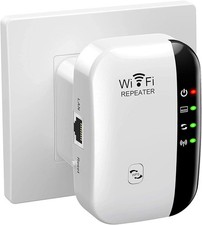 WiFi Range Extender Repeater, 300Mbps Wireless Router Signal Booster Amplifier