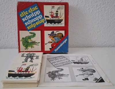   Ravensburger Clic Clac Schnipp Schnapp snip snap Vintage 1975 vollständig  