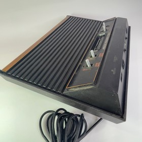 Atari 2600 4-Switch Woodgrain Console LOT w/ 3 Games, Joystick, Paddles & Coax
