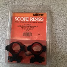 Millet Angle Scope Rings Matte 1 Ring Angle Loc Detachable 22 Cal