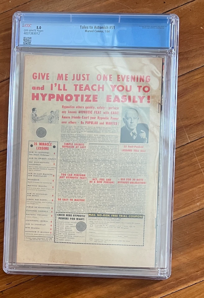 Tales to Astonish #51 CGC 5.0 1964 2nd app of the Human Top - Image 2 of 3