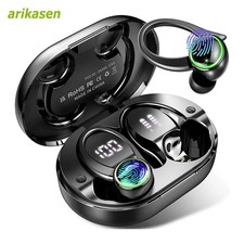 Bluetooth 5.3 Wireless Earphones Bass Stereo Earbuds Sports Headset ENC Mic LED