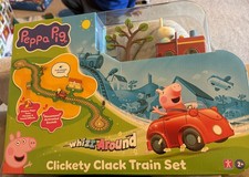 Peppa Pig Whizz Around Clickety Clack Train Set Motorised Vehicles Track Toys