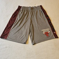 Chicago Bulls Men Activewear Shorts Medium Red Bulls Basketball Logo UNK