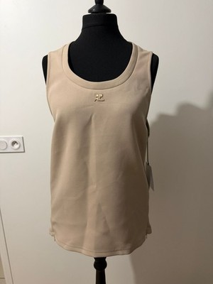 Courrèges Paris Tanktop weiß Gr. M - Kultmodell - selten