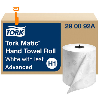 Tork Matic Hand Towel Roll, White With 7.25 inches (roll diameter),
