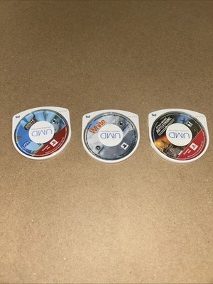 PSP GAME Bundle/star Wars Battle Front/White Snowboarding/& Sonic Rivals