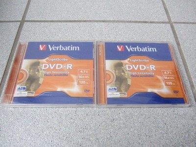 2x Verbatim DVD+R: 4.7GB - 120min - NEU OVP