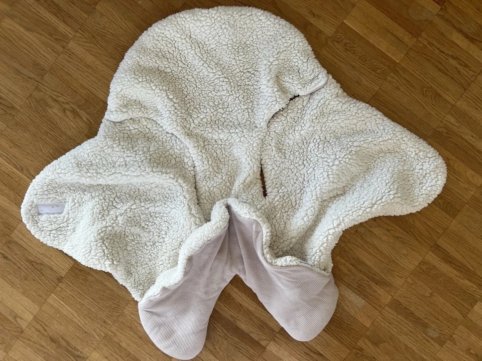 Emma und Noah Einschlagdecke beige - Bild 2 von 4