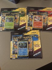Pokémon Crown Zenith Rillaboom Cinderace Inteleon Pin Collection Set Sealed