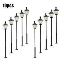 10pcs Model Train Lamps H0/TT Gauge Led Street Lights Railway LampPosts 3v 55mm