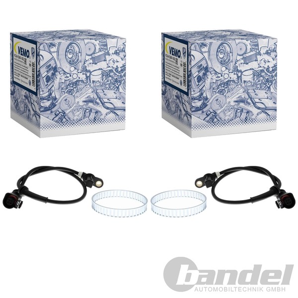 2X Vemo ABS-SENSOR Raddrehzal Vorne Passend FüR Ford Galaxy Seat Alhambra VW-image