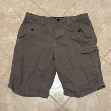 AX Armani Exchange Cargo Shorts Mens 34 W Olive Green Cotton Army Military