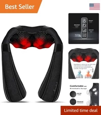 Electric Neck Massager with Heat - Ideal for Pain Relief and Muscle Relaxation