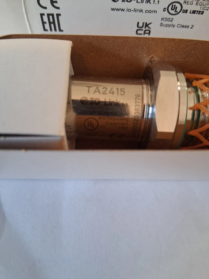 IFM TEMPERATURE TRANSMITTER MODEL TA2415 TA-050CLER12-A-ZVG/US NEW BOXED - Image 2 of 4