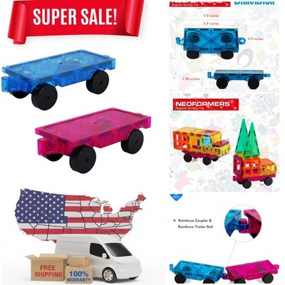 Incredible Magnetic Truck Set - Reinforced Design for Fun Learning 3+