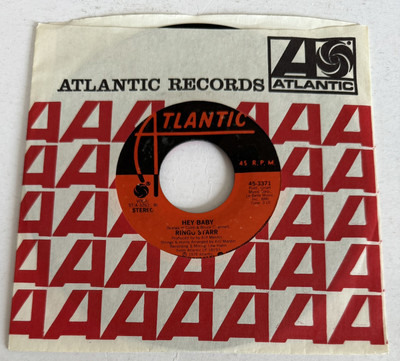 Ringo Starr Hey Baby Lady Gaye Atlantic 3371 45rpm RI Suffix Beatles