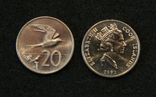 Cook Islands, 1992, 20 cents Elizabeth II, Fairy Tern, KM5