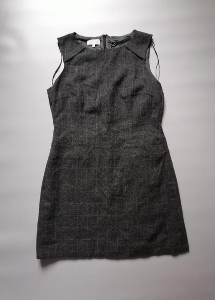 Women Hobbs Dress Grey Wool 40 / L / 48