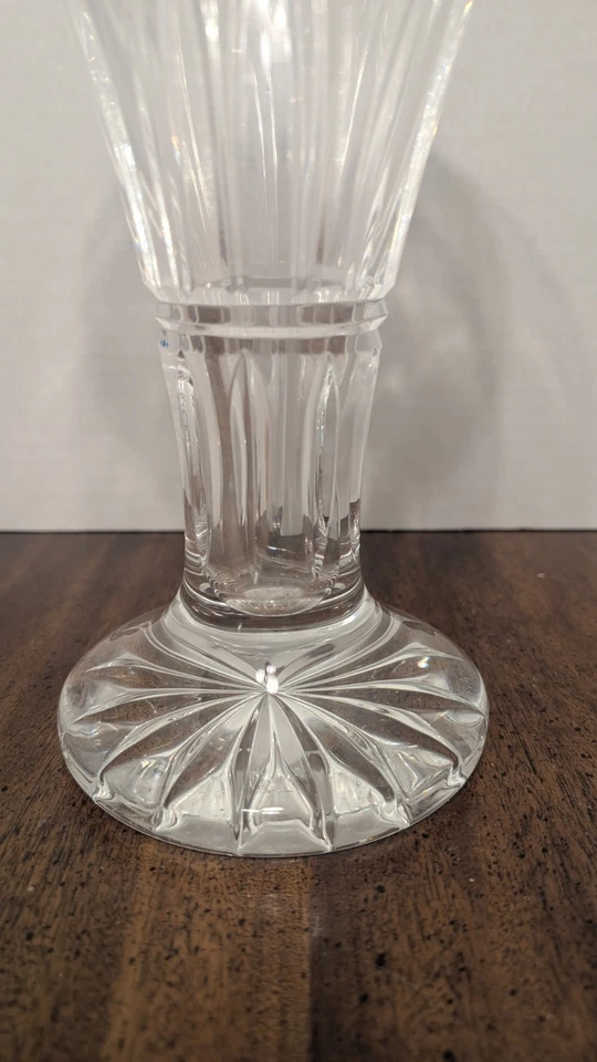 Jarrón de cristal Waterford de 10 pulgadas firmado Foto 2 de 4
