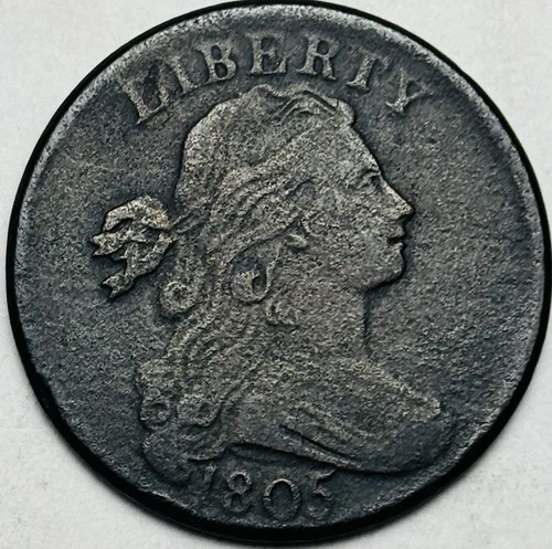 Photo of a 1805-P Large Cent from an eBay listing that sold on Jul 22, 2026
