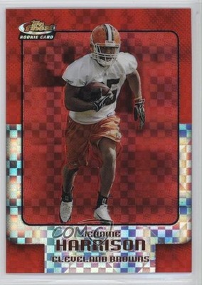 2006 Topps Finest X-Fractor 53/250 Jerome Harrison #122 Rookie RC 0f6