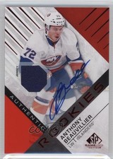 2016-17 SP Game Used Authentic Rookies Red Material Anthony Beauvillier Auto nk6