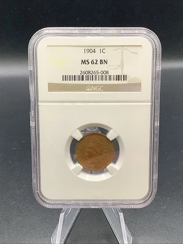 NGC 1904 Indian Penny MS62 BN 1C