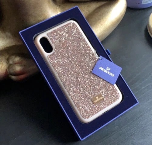 施华洛世奇 Glam Rock 智能手机保护壳 iPhone XS Max 粉色 金色 5506307 水晶 — 第 4/4 张图片