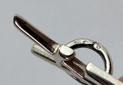 YSL Vintage Pendant Silver 925 Minerve Logo Yves Saint Lauren - Foto 16 di 16