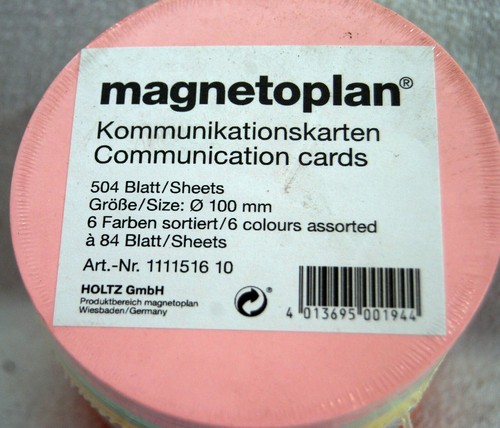 magnetoplan Kommunikationskarten, original verschweißt, verschied. Farben & Form - Bild 6 von 10
