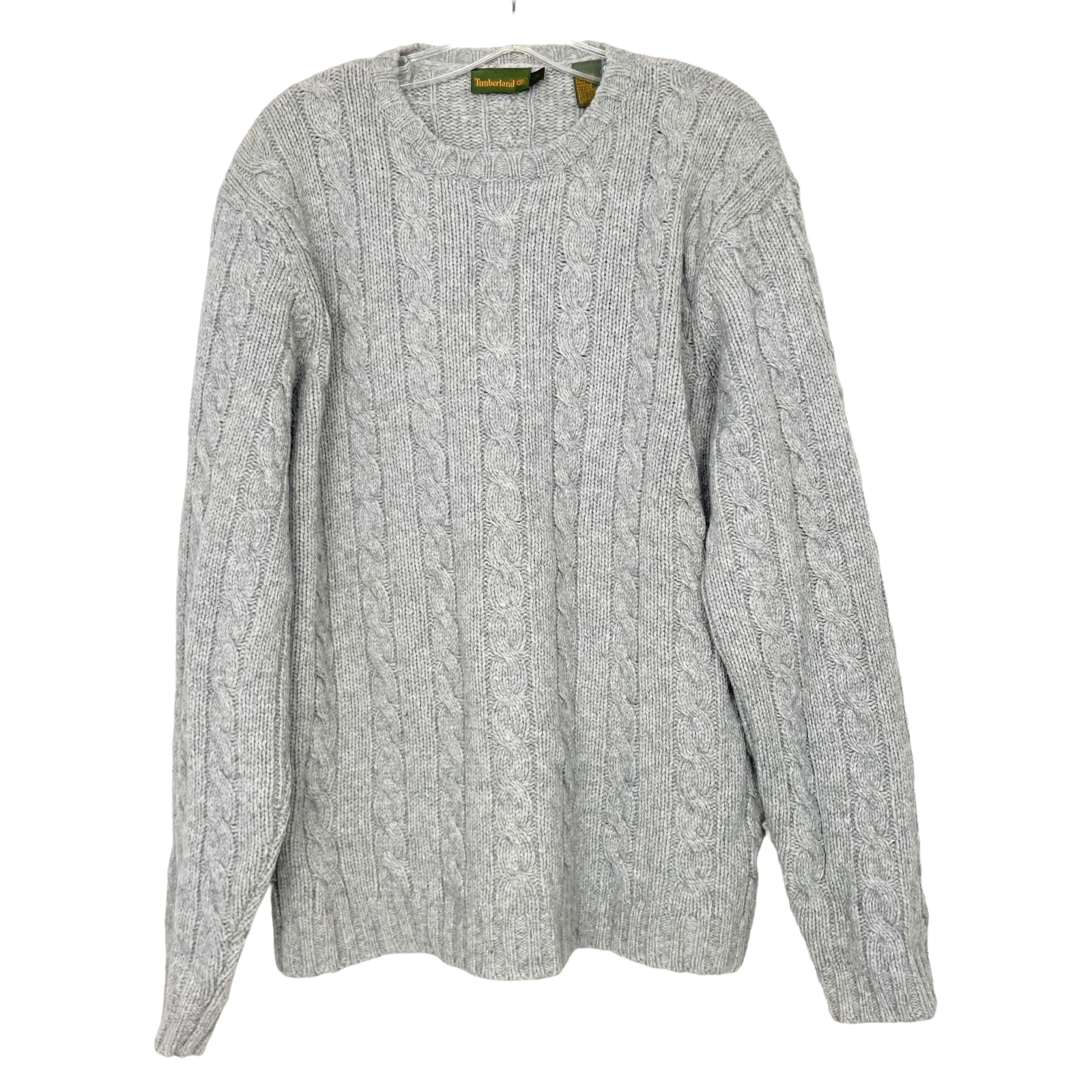 Timberland Gray Lambswool Cable Knit 