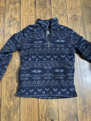 Alpine Sherpa Pullover Navy BLUE 