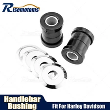 Handlebar Riser Bushing Black Urethane For Harley Softail Dyna Sportster Chopper