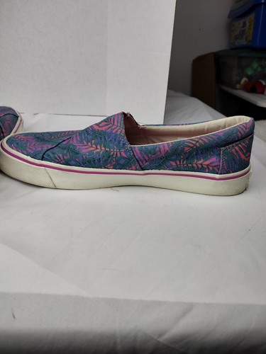 Toms Alpargatas Fenix Damenschuhe Größe 10 blau rosa Palmen Slipper Halbschuhe - Bild 8 von 14