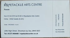 FOCUS CONCERT TICKET LIVE at ROPETACKLE ARTS CENTRE UK TOUR 2016 THIJS VAN LEER