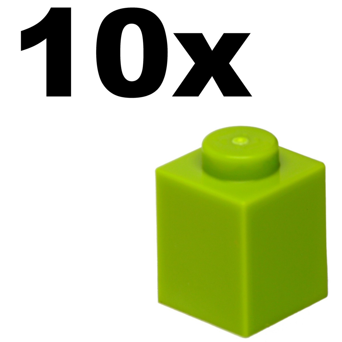 Lime NEW LEGO - BRICKS - 1 x 1 - Lime brick x 10 - 1x1 | eBay