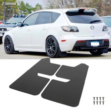 For Mazda 3 Mazdaspeed 3 Matte Mud Flaps Splash Guards Mudguard Mudflap 4pcs