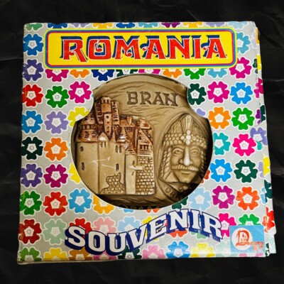 Romania Transylvania Vlad Dracula Vampire Bran Castle Small Wall Plaque Decor