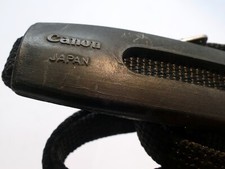 Canon AE-1 F1 A1 Camera Shoulder Strap Black 1cm narrow  - Genuine OEM vintage