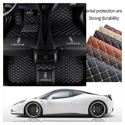 For Lincoln Nautilus Car Floor Mats Waterproof PU Leather Carpets Auto Liners - Bild 11 von 35