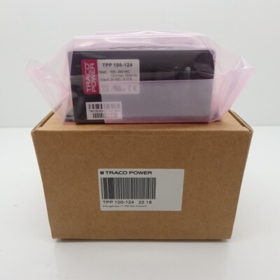 TRACO Power 24VDC 4.17A 100W Embedded Switch Mode AC-DC Power Supply TPP 100-124